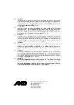 Preview for 6 page of AKO BY 800 Assembly And Operating Instructions Manual