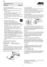 Preview for 11 page of AKO H 381 TLS Operating Instructions Manual