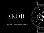 AKOR MOONPHASE User Manual And Warranty Conditions предпросмотр