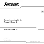 Preview for 3 page of Akrapovic P-HF841 Instruction Manual