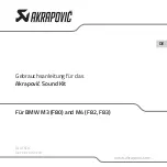 Предварительный просмотр 39 страницы Akrapovic Sound Kit P-HF 1065 Instruction Manual