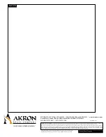 Preview for 12 page of Akron 1494 Installation, Operating And Maintenance Instructions