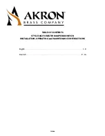 Akron 3462 Installation, Operating And Maintenance Instructions preview