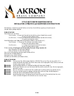 Preview for 3 page of Akron 3462 Installation, Operating And Maintenance Instructions