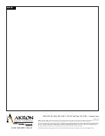 Preview for 10 page of Akron 3462 Installation, Operating And Maintenance Instructions