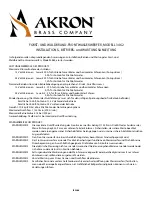 Preview for 11 page of Akron 3462 Installation, Operating And Maintenance Instructions