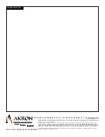 Preview for 18 page of Akron 3462 Installation, Operating And Maintenance Instructions