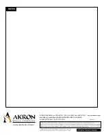 Preview for 16 page of Akron 3578 STREAMMASTER Installation, Operating And Maintenance Instructions