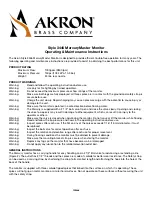 Preview for 3 page of Akron MERCURYMASTER 3446 Operating & Maintenance Instructions