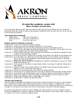 Preview for 9 page of Akron MERCURYMASTER 3446 Operating & Maintenance Instructions