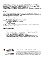 Preview for 4 page of Akron OMEGA XP 3528 Installation, Operating And Maintenance Instructions