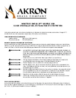 Preview for 5 page of Akron OMEGA XP 3528 Installation, Operating And Maintenance Instructions