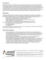 Preview for 6 page of Akron OMEGA XP 3528 Installation, Operating And Maintenance Instructions