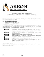 Preview for 7 page of Akron OMEGA XP 3528 Installation, Operating And Maintenance Instructions