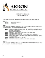 Preview for 9 page of Akron OMEGA XP 3528 Installation, Operating And Maintenance Instructions