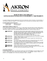 Preview for 11 page of Akron OMEGA XP 3528 Installation, Operating And Maintenance Instructions