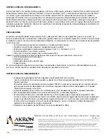 Preview for 12 page of Akron OMEGA XP 3528 Installation, Operating And Maintenance Instructions