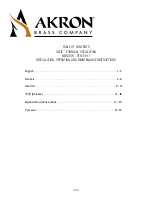 Akron OZZIE 911 Installation, Operating And Maintenance Instructions preview