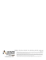 Preview for 10 page of Akron OZZIE 911 Installation, Operating And Maintenance Instructions