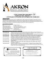 Preview for 23 page of Akron OZZIE 911 Installation, Operating And Maintenance Instructions