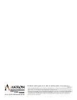 Preview for 26 page of Akron OZZIE 911 Installation, Operating And Maintenance Instructions