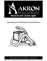 Akron Revel Scout Operating And Maintenance Instructions Manual preview