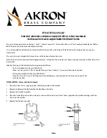 Akron SLO-CLOZ 7675 Installation And Adjustment Instructions preview