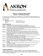 Preview for 15 page of Akron Style 3443 Mercury Quick Attack Operating & Maintenance Instructions