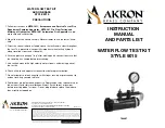 Akron STYLE 9015 Instruction Manual And Parts List preview