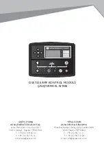 Preview for 2 page of Aksa DSE 7320 AMF Operating Manual