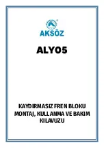 Preview for 3 page of Aksoz ALY05 Operating And Maintenance Manual