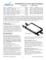 Предварительный просмотр 1 страницы Aktino AK4000 Series Quick Installation