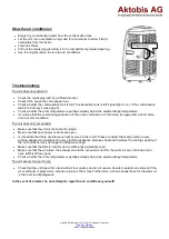 Предварительный просмотр 11 страницы Aktobis EDH-FGA1263B Operating Manual