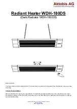 Aktobis WDH-180DS Manual предпросмотр