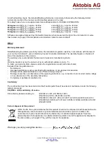 Предварительный просмотр 9 страницы Aktobis WDH-500AH Manual