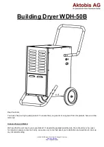 Preview for 1 page of Aktobis WDH-50B Manual