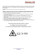 Preview for 3 page of Aktobis WDH-520EB Operating Manual