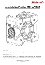 Preview for 1 page of Aktobis WDH-AF500B Operating Manual