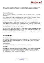 Preview for 3 page of Aktobis WDH-AP005 Operating Manual