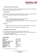 Preview for 4 page of Aktobis WDH-FE50X Important Safety Instructions Manual