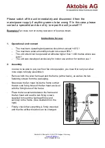 Предварительный просмотр 3 страницы Aktobis WDH-FF60M Operating Manual