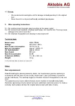 Preview for 5 page of Aktobis WDH-FF60M Operating Manual