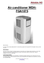 Aktobis WDH-FGA1075 Manual preview