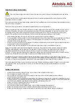 Preview for 2 page of Aktobis WDH-WP15 Operating Manual