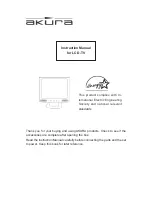 Preview for 2 page of Akura AAMT15LCD Instruction Manual