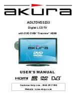 Preview for 1 page of Akura ADLTDVD3233 User Manual