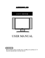 Preview for 1 page of Akura AHH260LCD User Manual