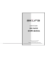 Предварительный просмотр 1 страницы Akura AHWDVD-806B User Manual