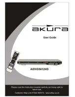 Preview for 1 page of Akura AIDVD5612HD User Manual