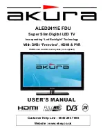 Preview for 1 page of Akura ALED2411E FDU User Manual